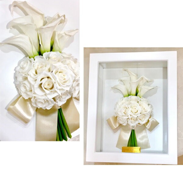 ウェディングブーケ 保存加工 刻印プレート アフターブーケ