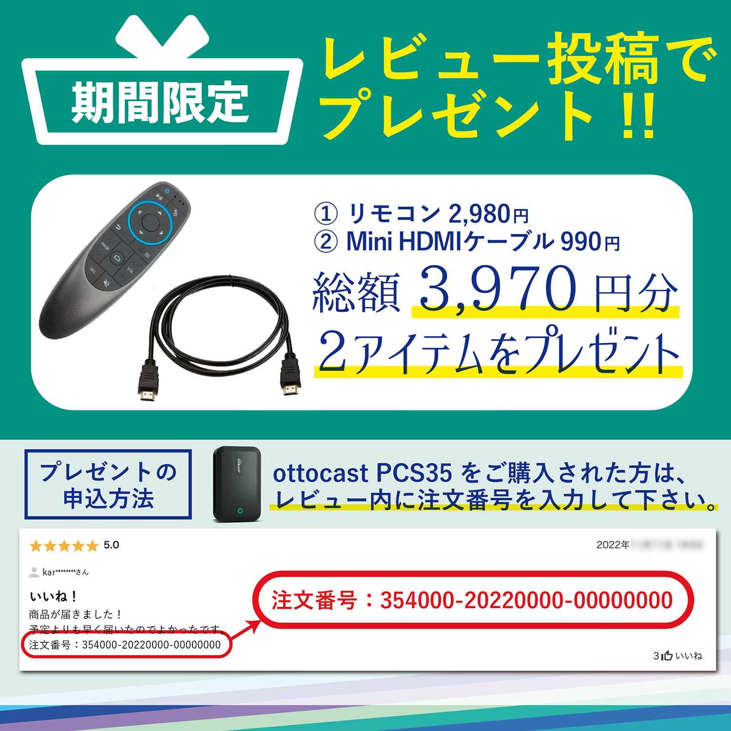 オットキャスト Ottocast PICASOU2 Pro ピカソウ2プロ PCS35 CarPlay