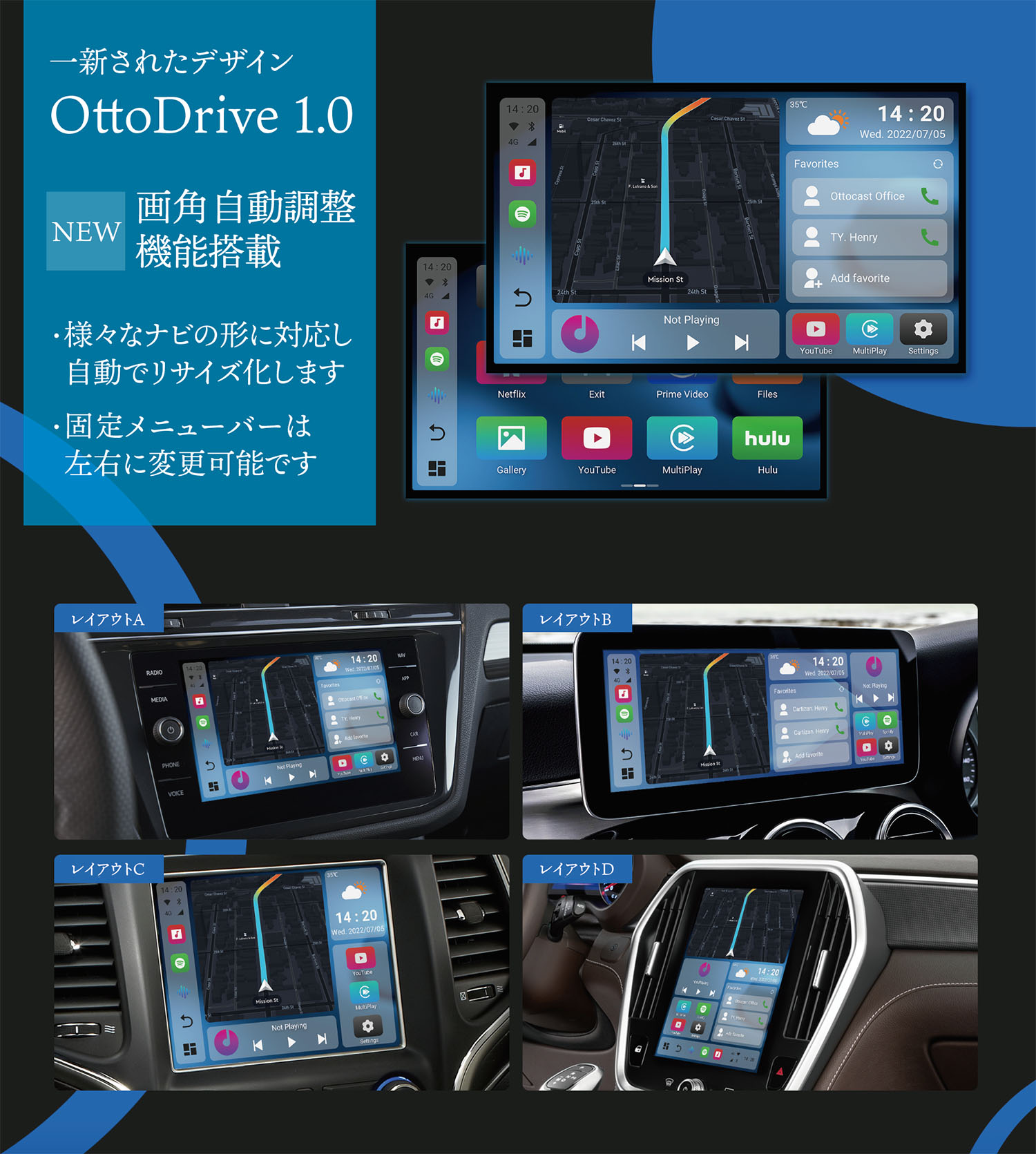 メーカー再生品 KS3SHOPOttocast オットキャスト S40 PICASOU2?CarPlay