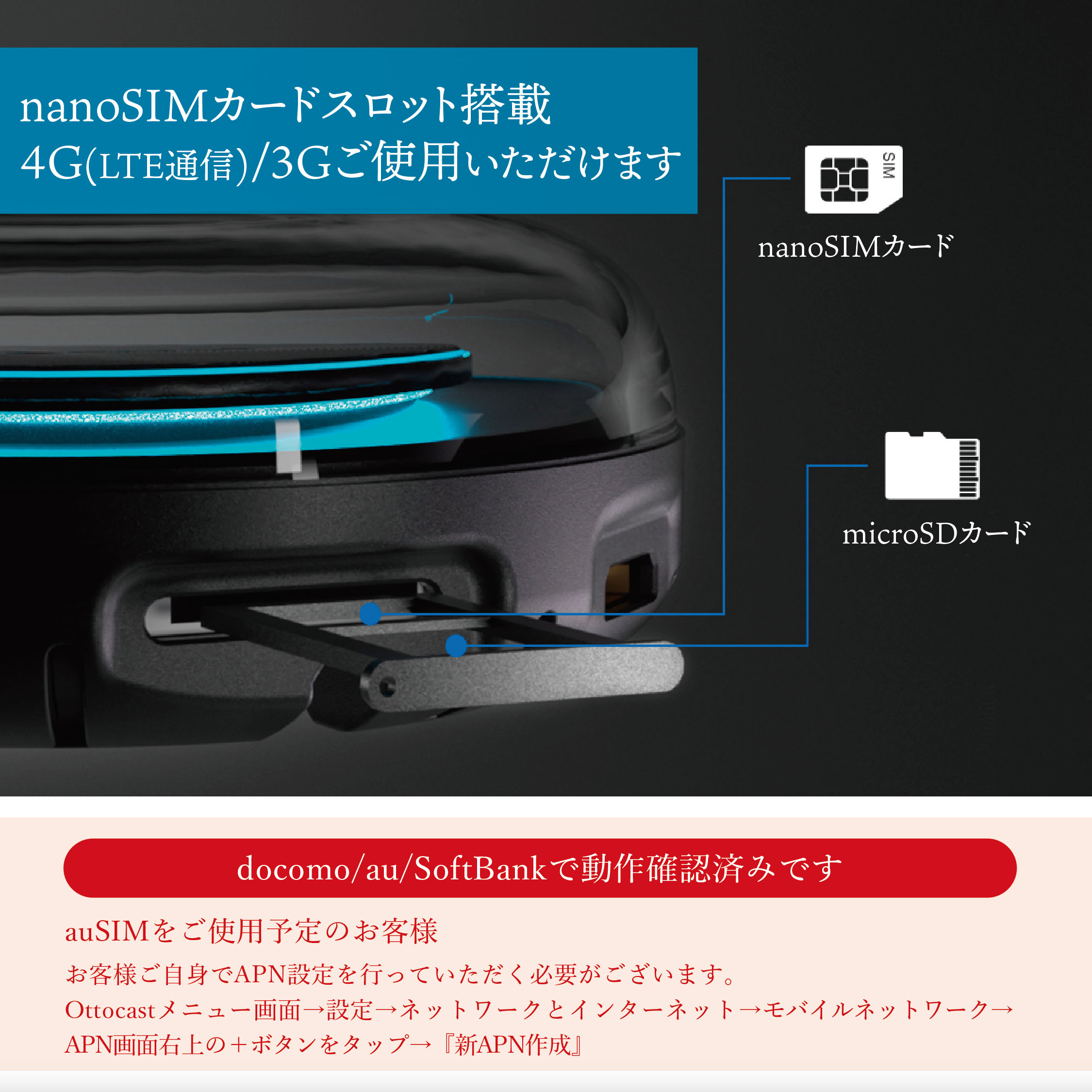 オットキャスト Ottocast PICASOU2 ピカソウ2 PCS40 CarPlay AndroidAuto AI Box 技適取得済品  国内正規代理店