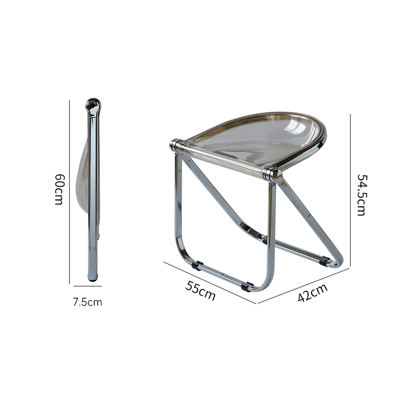 CAGUUU 折りたたみ式デザインチェア L55*W42*H54.5cm 軽量 コンパクト