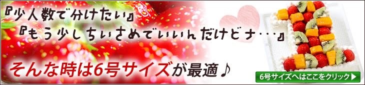 『ナンバーケーキ』6号サイズはこちら