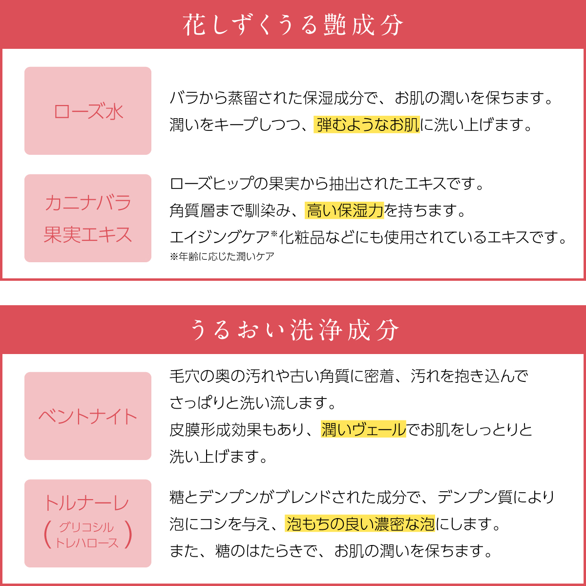 花しずく洗顔フォーム120g×5本セット ローズ水・カニナバラ果実エキス