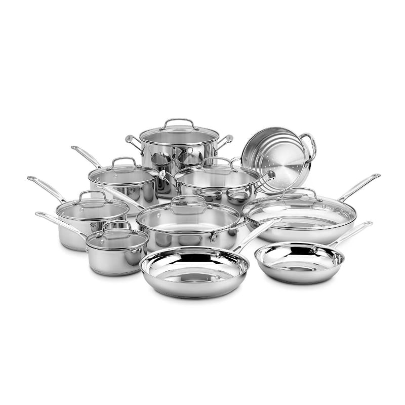 鍋 17点セット IH対応 クイジナート ステンレス フライパン Cuisinart 