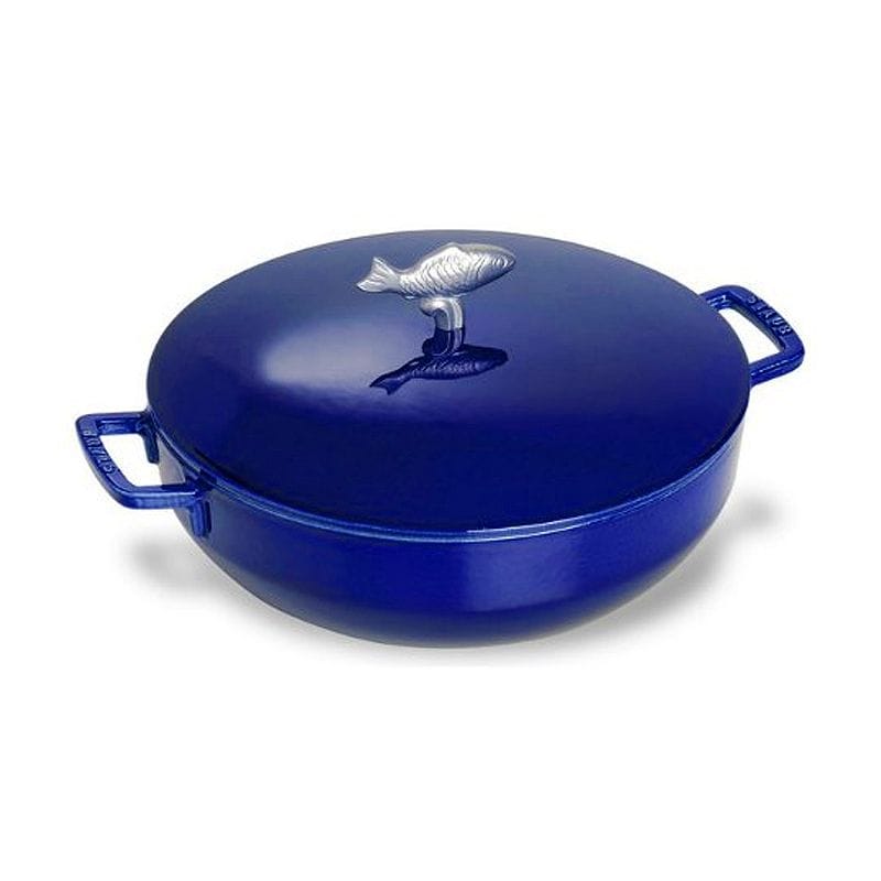 ストウブ ブイヤベースポット 4.7L ダークブルー Staub Cast Iron 5-qt