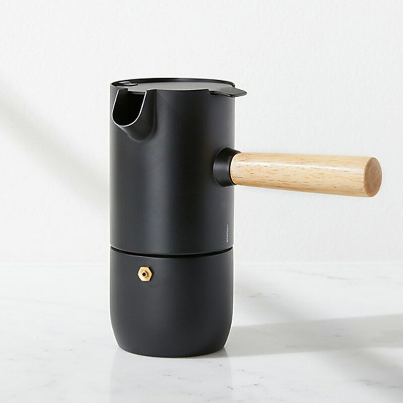 エスプレッソメーカー 230ml ステンレス マットブラック ステルトン