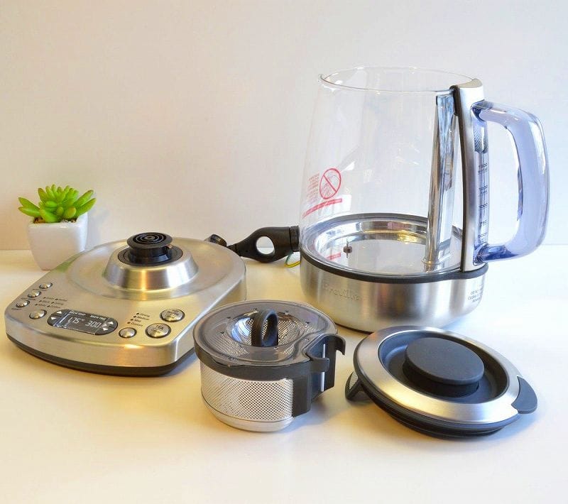 ガラス 電気ケトル ブレビル ワンタッチティーメーカー ティーケトル