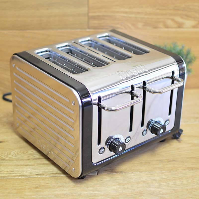 ポップアップトースター 4枚焼き デュアリット 焼き色8段階