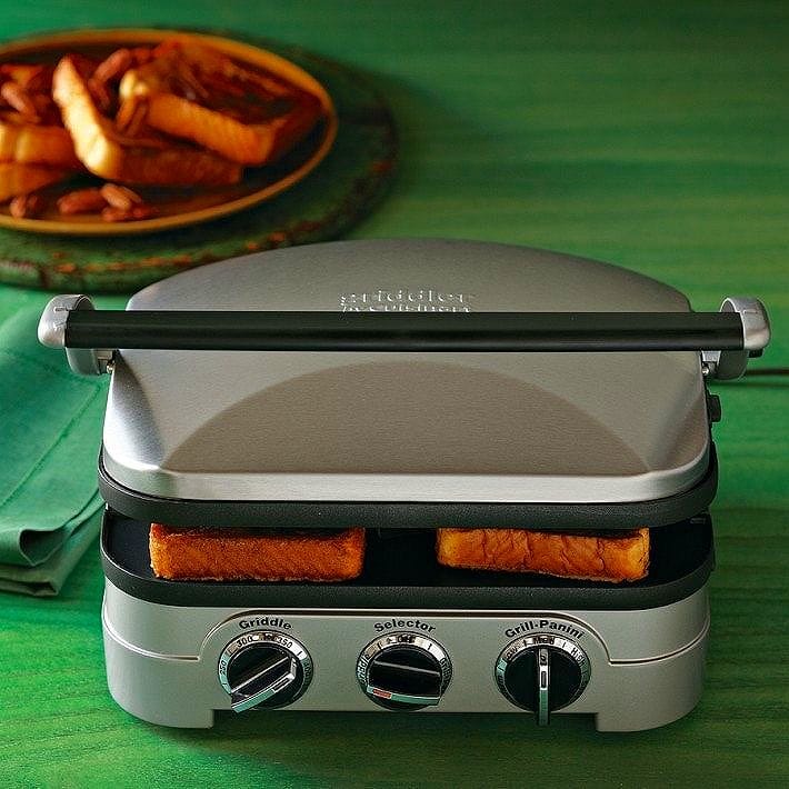 クイジナート グリル＆パニーニメーカー プレート取外可 180度開く