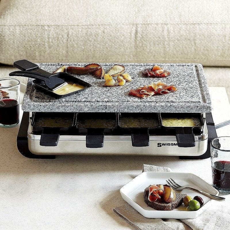 スイス料理 スイスマー ラクレットグリル ラクレットオーブン 御影石付 Swissmar KF-77081 8-Person Raclette Par  : 3011065 : カリフォルニアキッチンマーケット - 通販 - Yahoo!ショッピング