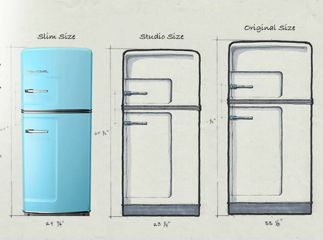 SMEG(スメッグ)よりもビッグチリ アメリカ レトロ 冷凍 冷蔵庫 おすすめ おしゃれ ビンテージ アンティーク クラシック Retro Refri  : 3015095 : カリフォルニアキッチンマーケット - 通販 - Yahoo!ショッピング