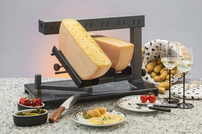 業務品質 ラクレットチーズを溶かす機械 ハーフ 2個同時調理 グリル 