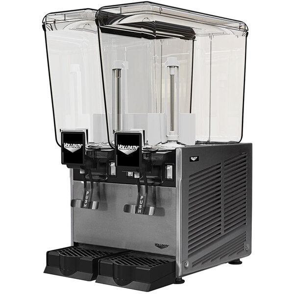 Vollrath ドリンクディスペンサー 2容器　業務用　ドリンクディスペンサー ドリンクサーバー ダブル ディスペンサー 20L×2 パドル攪拌 冷却機能