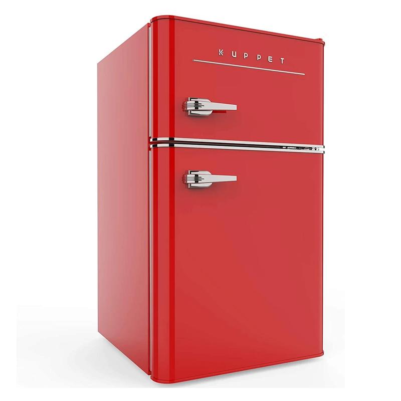 冷蔵庫 冷凍庫付 2ドア コンパクト 90L レトロ KUPPET Retro Mini