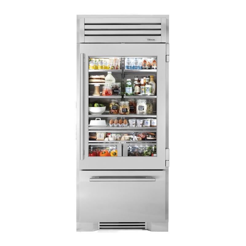 ビルトイン 冷蔵庫 冷凍庫 640L ステンレス ガラスドア 引き出し 製氷 