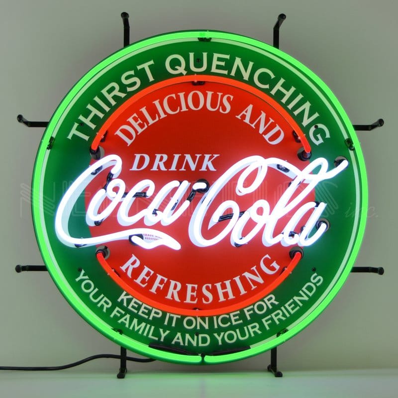 コカコーラ ネオンウォールライト 直径60cm レトロ 照明 Neonetics Coca-Cola Neon Wall Light NEO1799