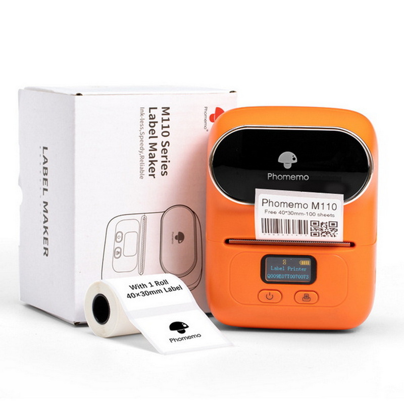 Phomemo ラベルプリンター M110 感熱ラベルプリンター ポータブル型 スマホ対応 Bluetooth接続 印刷 宛名/DIY/手書き/値札/バーコードに適用｜calafo｜05