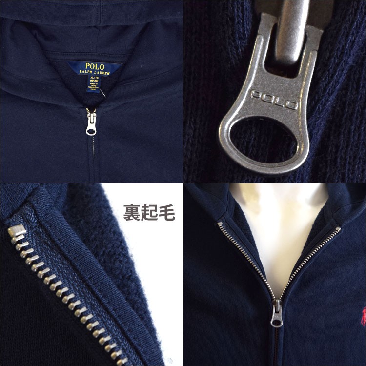 ポロ ラルフローレン ボーイズ メンズ レディース ユニセックス フルジップ パーカー フーディー ブラック ネイビー グレー POLO RALPH  LAUREN BOYS 323547626