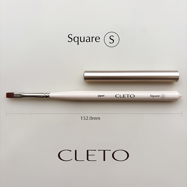 CLETO クレト ネイルブラシ ラウンド スクエア コーム マグ ロング