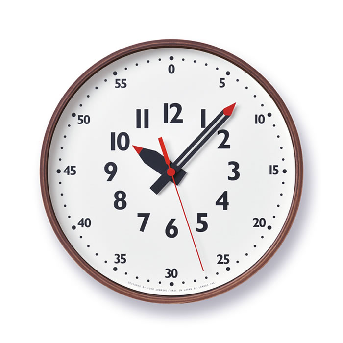 Lemnos（レムノス） 特典付 知育時計 壁掛け時計 木製 おしゃれ 北欧