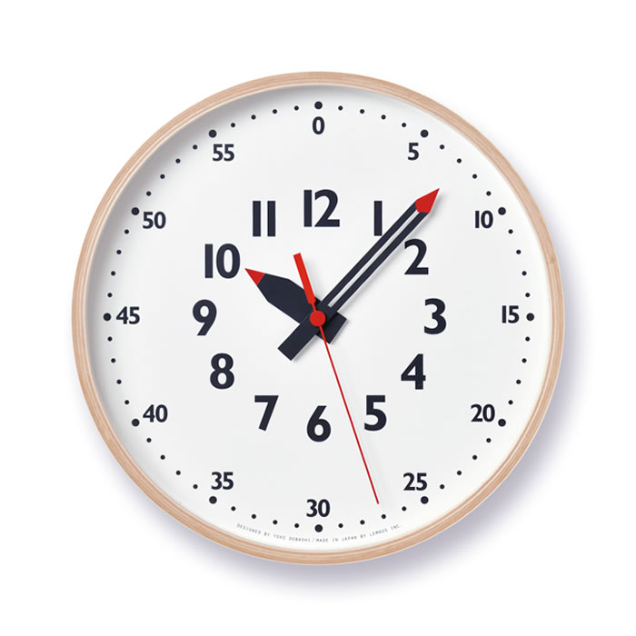 Lemnos（レムノス） 特典付 知育時計 壁掛け時計 木製 おしゃれ 北欧