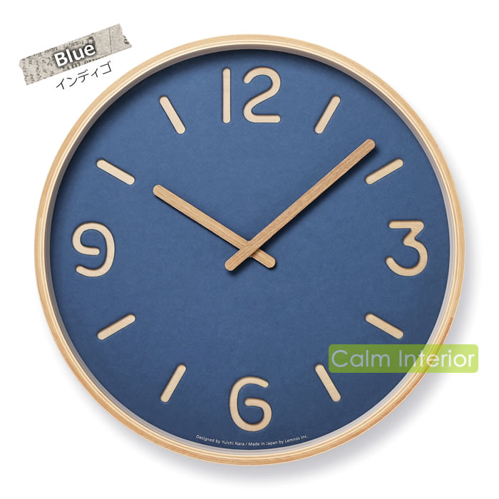 Lemnos（レムノス） 特典付 壁掛け時計 木製 天然木 北欧 おしゃれ