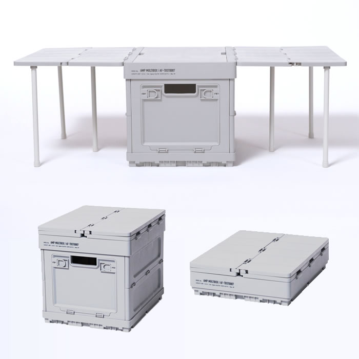 折り畳み式 マルチボックス おしゃれ 収納 コンテナ ボックス 収納ボックス オリコン ミニテーブル アウトドア キャンプ ピクニック ...