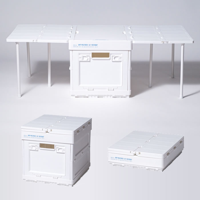 折り畳み式 マルチボックス おしゃれ 収納 コンテナ ボックス 収納ボックス オリコン ミニテーブル アウトドア キャンプ ピクニック ...