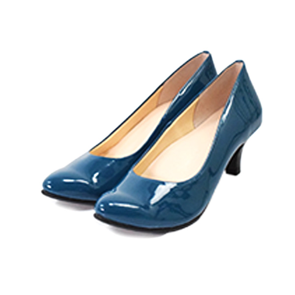 パンプス エナメル アーモンドトゥ レディース 疲れにくい 痛くない 雨の日 レインパンプス 歩きやすい 結婚式 5.5cm 幅広 通勤 (FOO-MG-R5551) | SUaSHI | 19
