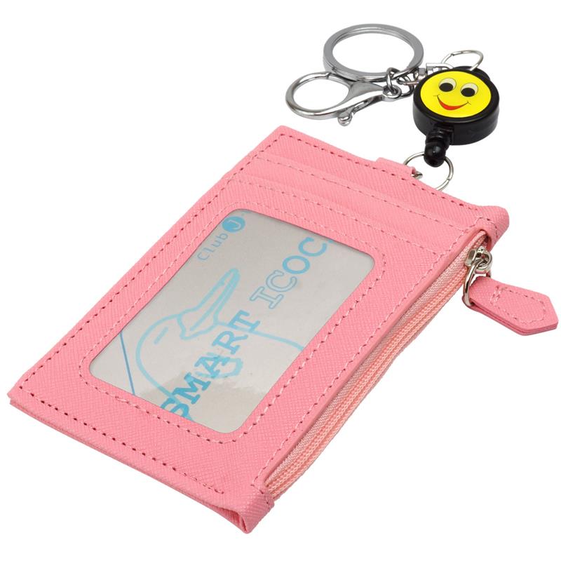 パスケース ICカードケース 定期入れ ニコちゃん マーク 伸縮