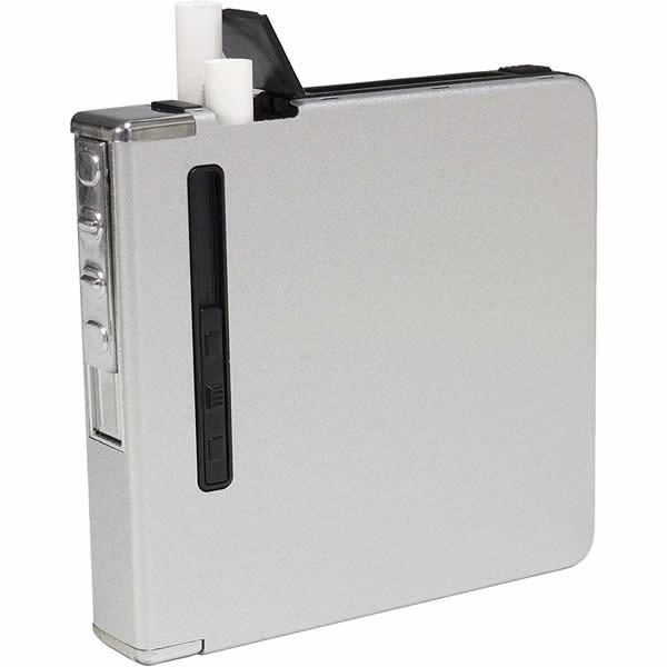 シガレットケース 20本 タバコケース 1箱分 電熱 ライター 収納 おしゃれ USB充電 スリム防湿 防風 メンズ レディース たばこ入れ｜calmshop｜02