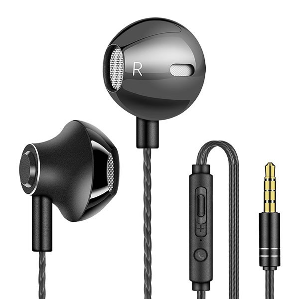 イヤホン 有線 インナーイヤー型 マイク内蔵 リモコン付き 3.5mm 音楽 通話 iPhone Android タブレット スマホ :ca ...