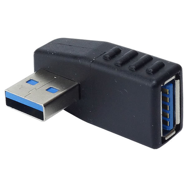変換アダプタ 変換コネクタ USB 3.0 L型 L字型 右向き 左向き 上向き 下向き 角度 90度 直角 USB Type-A オス メス タイプA｜calmshop｜02