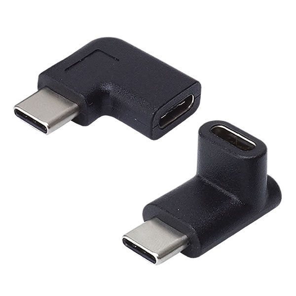 Type-C USB-C 変換 アダプタ 2個セット 上下 左右 L型 L字型 90度 USB3.1 変換コネクタ 充電 データ転送 スマホ  タブレット パソコン :ca-0819set:カルムSHOP 通販 