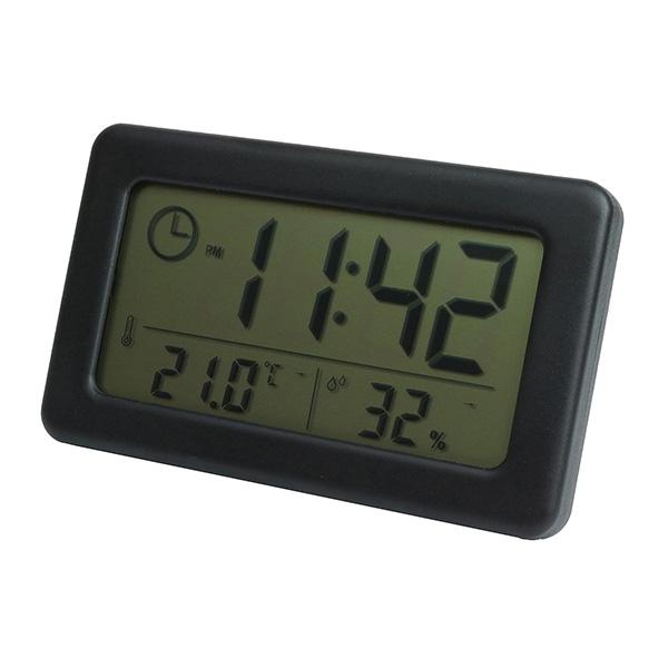 デジタル時計 温湿度計 スタンド 壁掛け 置き時計 掛け時計 小型 コンパクト シンプル デジタル 時計 温度 湿度 インテリア｜calmshop｜03