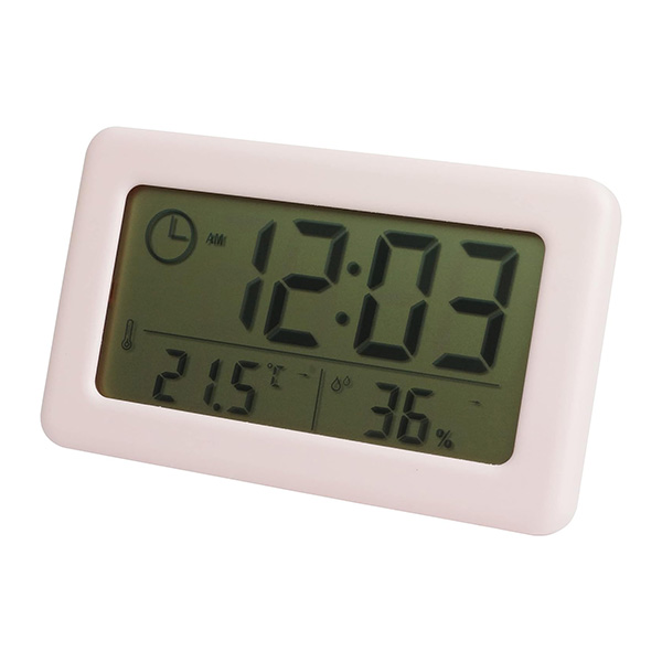 デジタル時計 温湿度計 スタンド 壁掛け 置き時計 掛け時計 小型 コンパクト シンプル デジタル 時計 温度 湿度 インテリア｜calmshop｜04