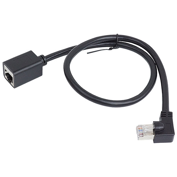 LANケーブル 50cm L字型 CAT6 延長ケーブル オス メス RJ45