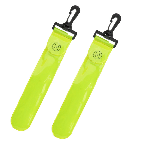 LED リフレクター 反射ストラップ 2個セット カラビナ キーホルダー