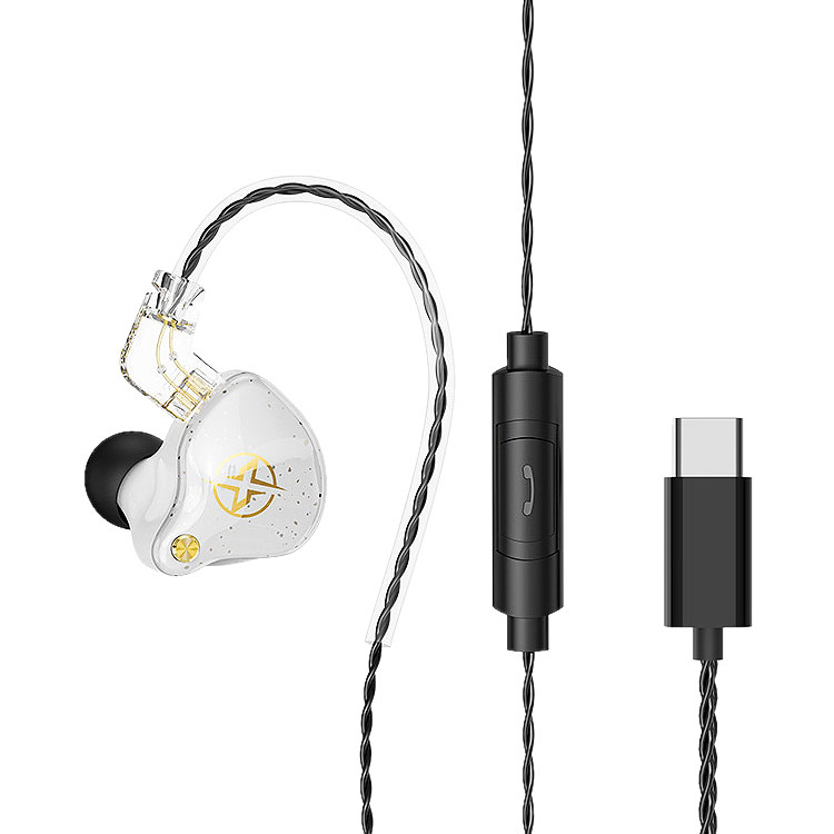 イヤホン 有線 USB Type-C USB-C カナル型 耳掛け リモコン付き マイク