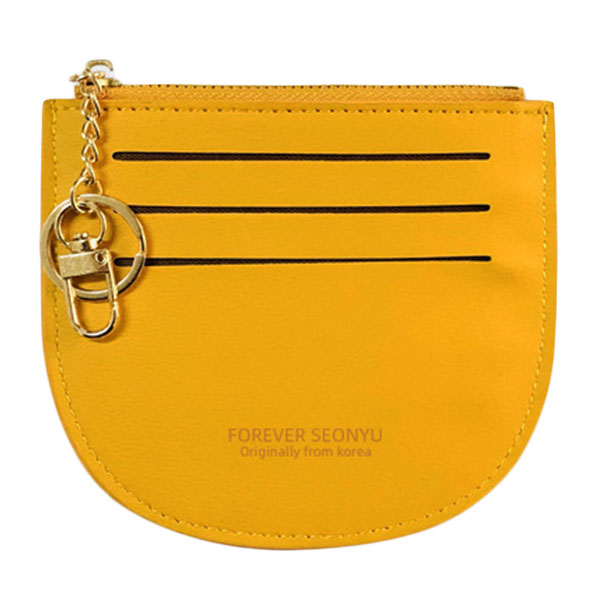 フラグメントケース パスケース 薄型 ミニ財布 チェーン付き スリム