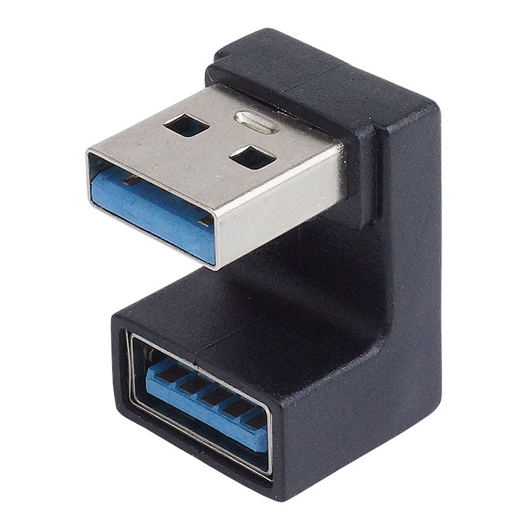 変換アダプタ U型 U字型 USB 3.2 USB Type-A オス メス タイプ A 変換コネクタ 角度変換 データ転送｜calmshop｜03