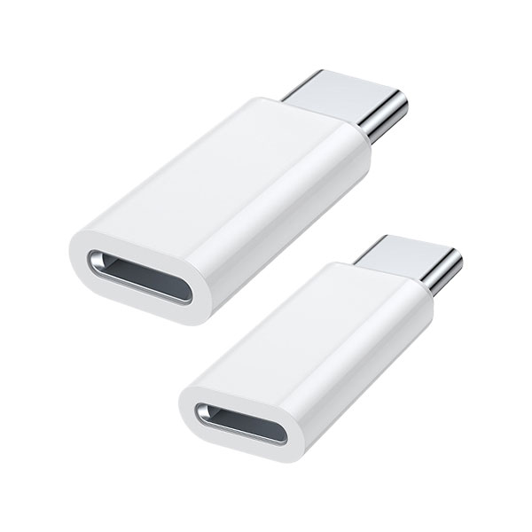 Lightning USB Type-C 変換アダプタ  2個セット PD 対応 データ転送 USB C 簡単接続 持ち運び 小型｜calmshop｜02