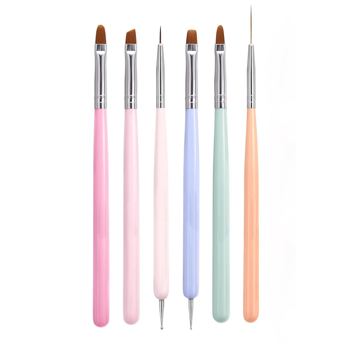 ネイル ブラシ ジェル ネイルアート 6本セット ネイル用品
