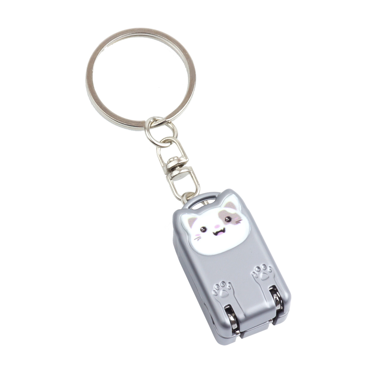 携帯用 爪切り 猫 折りたたみ キーホルダー コンパクト スリム 小型