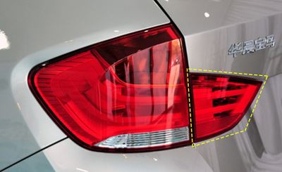 BMW　X1　2010-2015　車リアテール灯シェルブレーキ　ライトシェル自動リアランプシェルカバーマスクランプさ