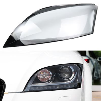 アウディ　AUDI　TT　LAMPSHADE　レンズ　2008-2014　カバー　自動ヘッド　ランプ　ライトヘッドライト　LAMPCOVER　RS　ガラス　TT　キャップヘッドライトシェル