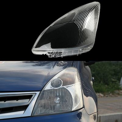 日産　車フロントヘッドライトキャップ　LIVINA　ヘッド　2007~2012　ランプ　カバー　ガラス　レンズシェルり　ランプさクリア　LAMPCOVER　ヘッドライト