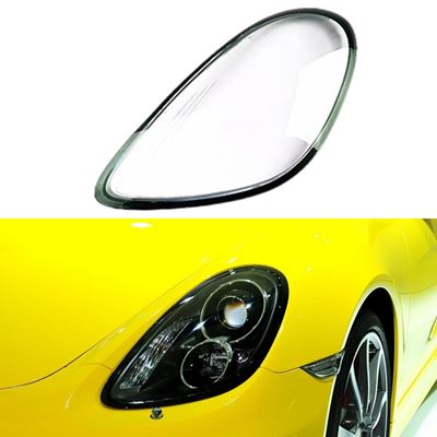 ポルシェ　ケイマン　981　2013-2016　レンズキャップヘッドライト　ヘッドライト箱下さい　車ガラス　カバー　ライトクリアランプさシェル