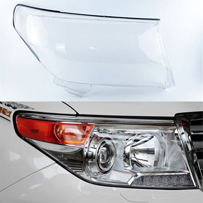 トヨタ　ランドクルーザー　2012　年~　年車ライトランプシェルヘッドライトキャップフロントレンズ箱クリア　LAMPSHADE　2015　ヘッドライト　カバー