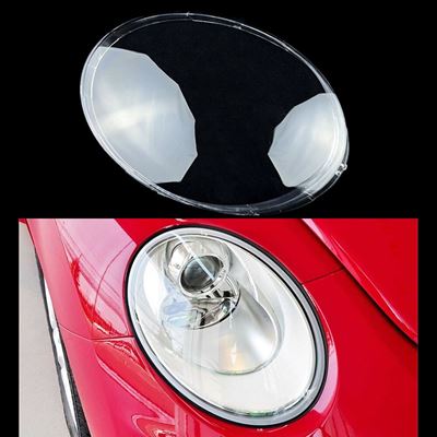 フォルクスワーゲン　車フロントヘッドライト　カバー　VW　2004-2012　自動レンズヘッド　ガラスヘッドライトクリアランプさ　ランプシェル　カブトムシ